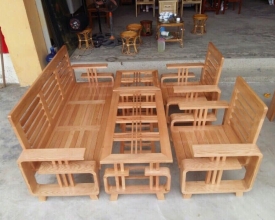 Bàn ghế gỗ 01