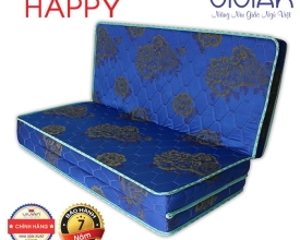 Nệm bông ép cao cấp Happy gấp 3 chần Valize