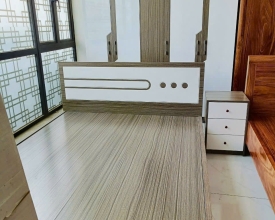 Giường ngủ gỗ công nghiệp (MDF/ MFC) vân gỗ