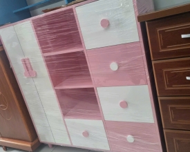 Tủ quẩn áo bé gái kèm kệ để đồ