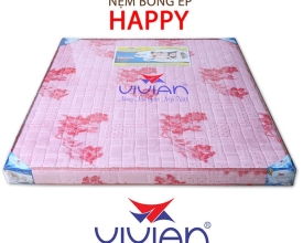 Nệm bông ép cao cấp Happy thẳng chần Valize