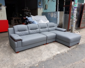 Sofa góc màu xám