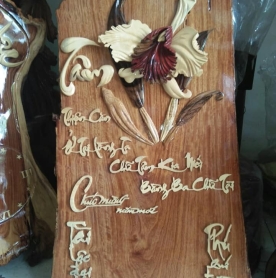 Đốc lịch treo tường gỗ hương