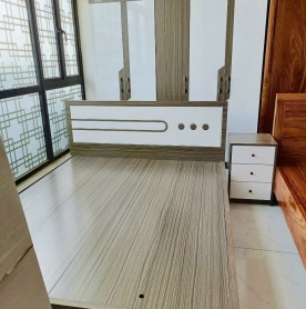 Giường ngủ gỗ công nghiệp (MDF/ MFC) vân gỗ