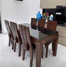 Bộ Bàn Ăn 6 Ghế  Gỗ Tự Nhiên Cao Cấp