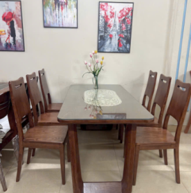 Bộ bàn ghế ăn 6 ghế - M02