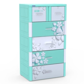 Tủ nhựa Duy Tân Tabi xanh 5 hộc